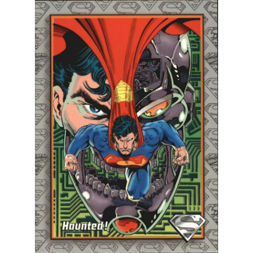SKYBOX 1994 SUPERMAN FORGED IN STEEL PROTOTYPE CARD #FS1 SHOWDOWN WITH DOOMSDAY 