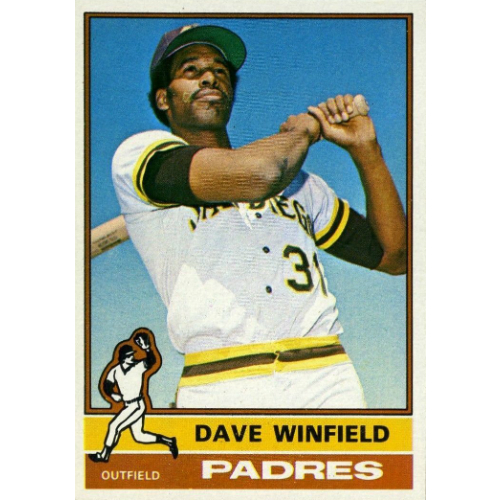 1976 Topps baseball card 160 Dave Winfield, San Diego Padres