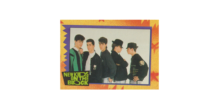 1989 Topps New Kids on the Block #17 NKOTB QUIZ DONNIE WALHBERG Card 