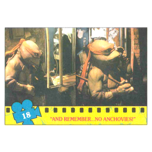 C1322 Casey Jones #11 Teenage Mutant Ninja Turtles TMNT 1990 Topps Sticker 