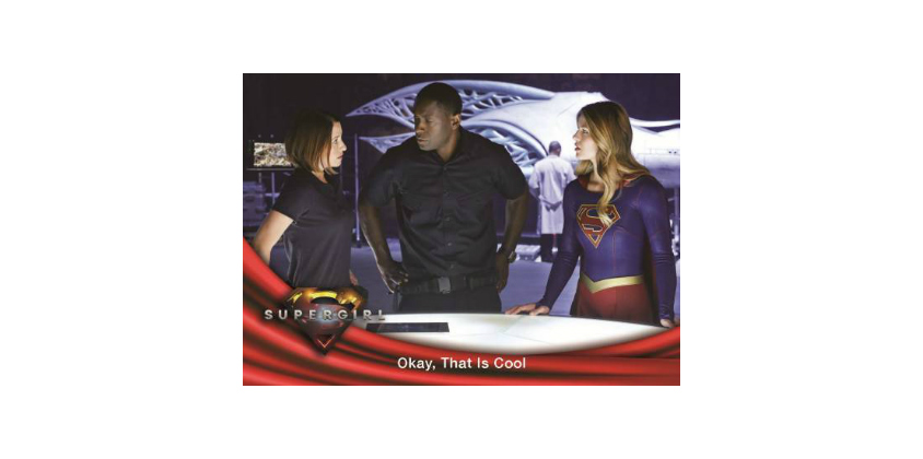 Supergirl Season 1 Red Foil Locations Chase Card L6 Lord Technologies 
