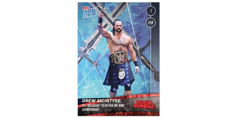 2021 Topps Now WWE trading card checklist