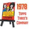 1978 Topps Three's Company trading card wax pack art