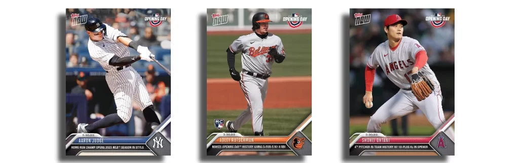 Topps NOW MLB Aaron Judge Julio Rodriguez Ohtani Elly De La Cruz