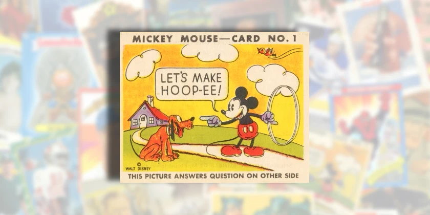 1935 Gum Inc Mickey Mouse trading card checklist