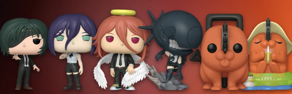 Funko Pop Chainsaw Man figures Himeno, Reze, Angel Devil, Bomb and Pochita