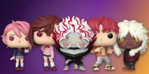 Funko Pop Dandadan figures Aira, Momo, Okarun, Jiji and Turbo Granny